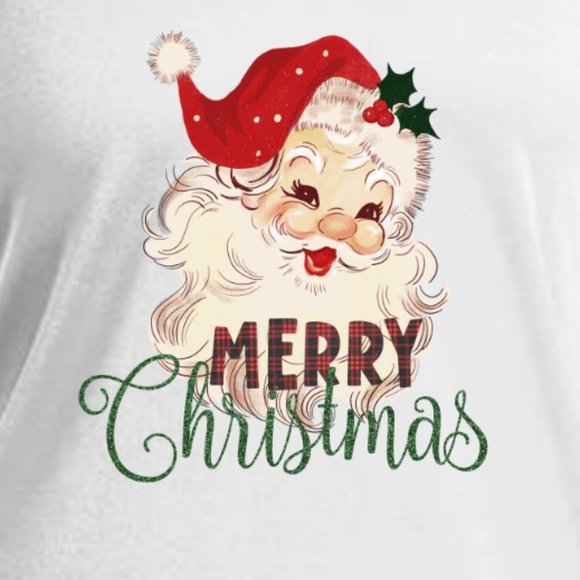 Retro Santa Shirt Womens Vintage Style Merry Christmas Holiday Tank Top - Picture 3 of 6